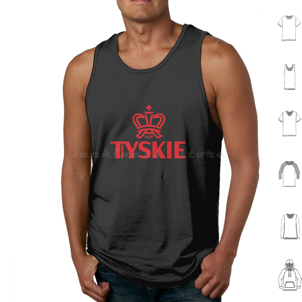 Wine Beer Rum - Koszulki bez rękawów Tyskie z nadrukiem,