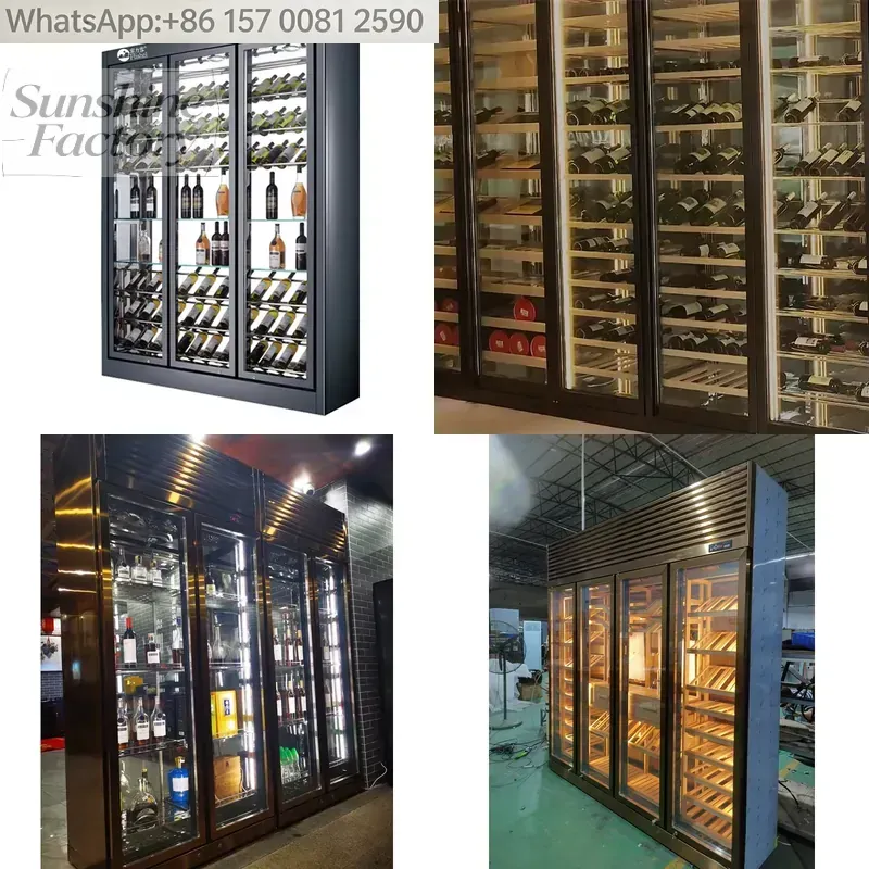 Wine Beer Fridge Cabinet - Elektryczna lodówka na wino z 3