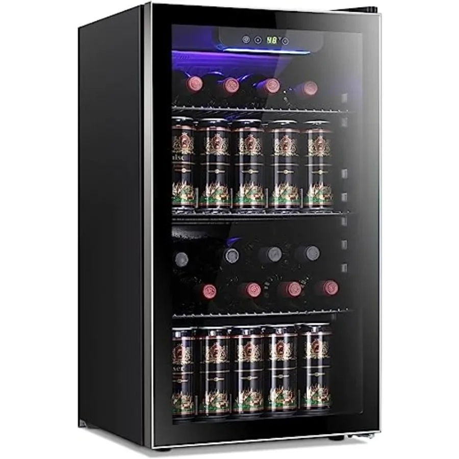 Wine Beer Fridge Cabinet - Chłodziarka do wina/napojów na 26 butelek,