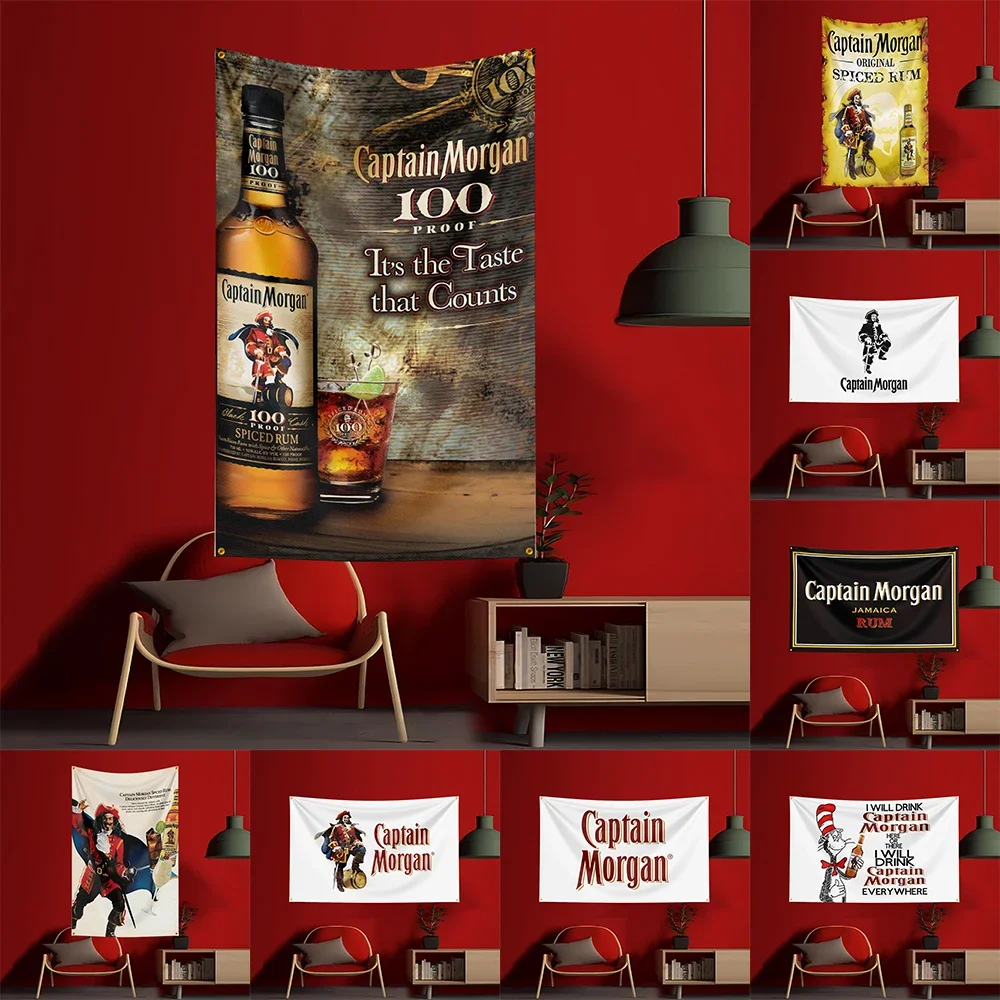 90X150CM Flaga C-Captain Morga – Wine Beer Rum recenzja i cena