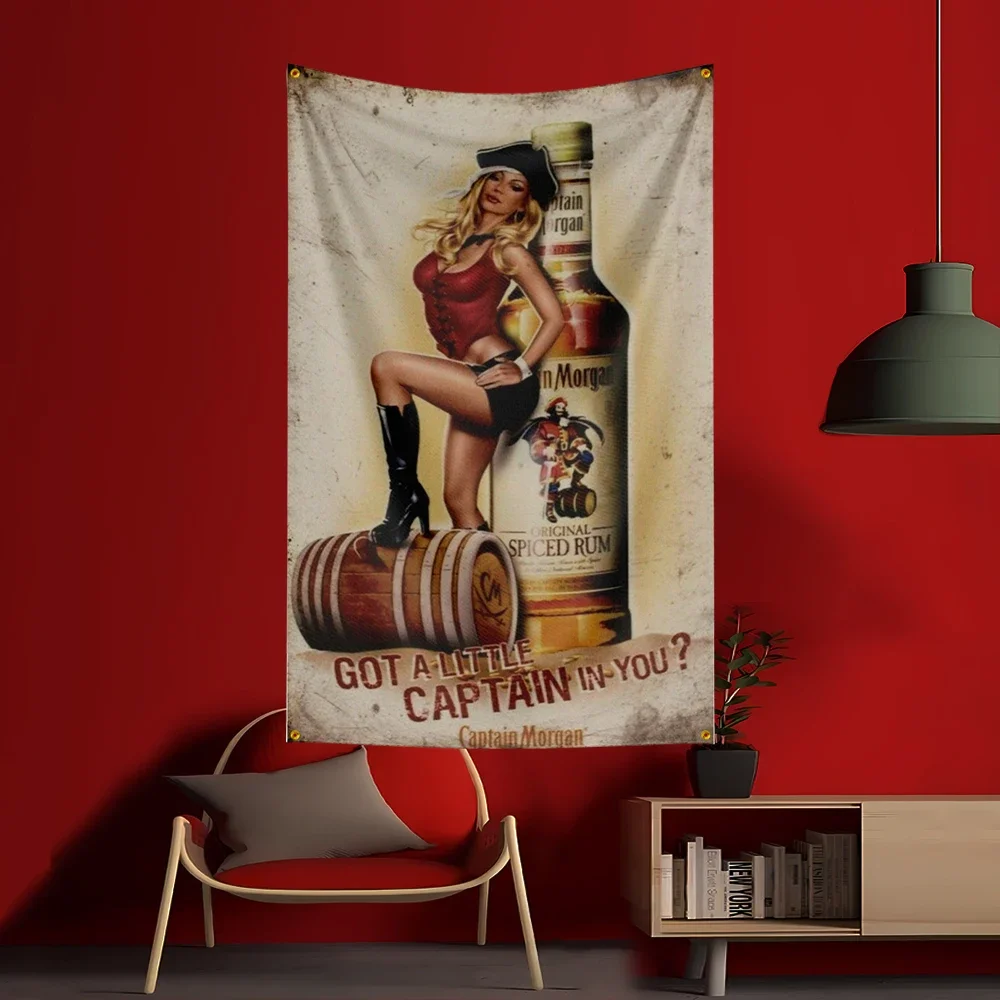90X150CM Flaga C-Captain Morga – Wine Beer Rum recenzja i cena