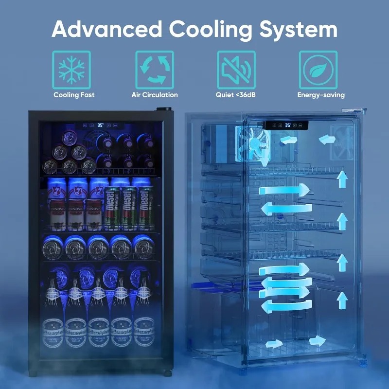 Lodówka na napoje, mini lodówk – Wine Beer Mini Fridge recenzja i cena
