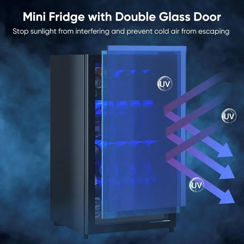 Lodówka na napoje, mini lodówk – Wine Beer Mini Fridge recenzja i cena
