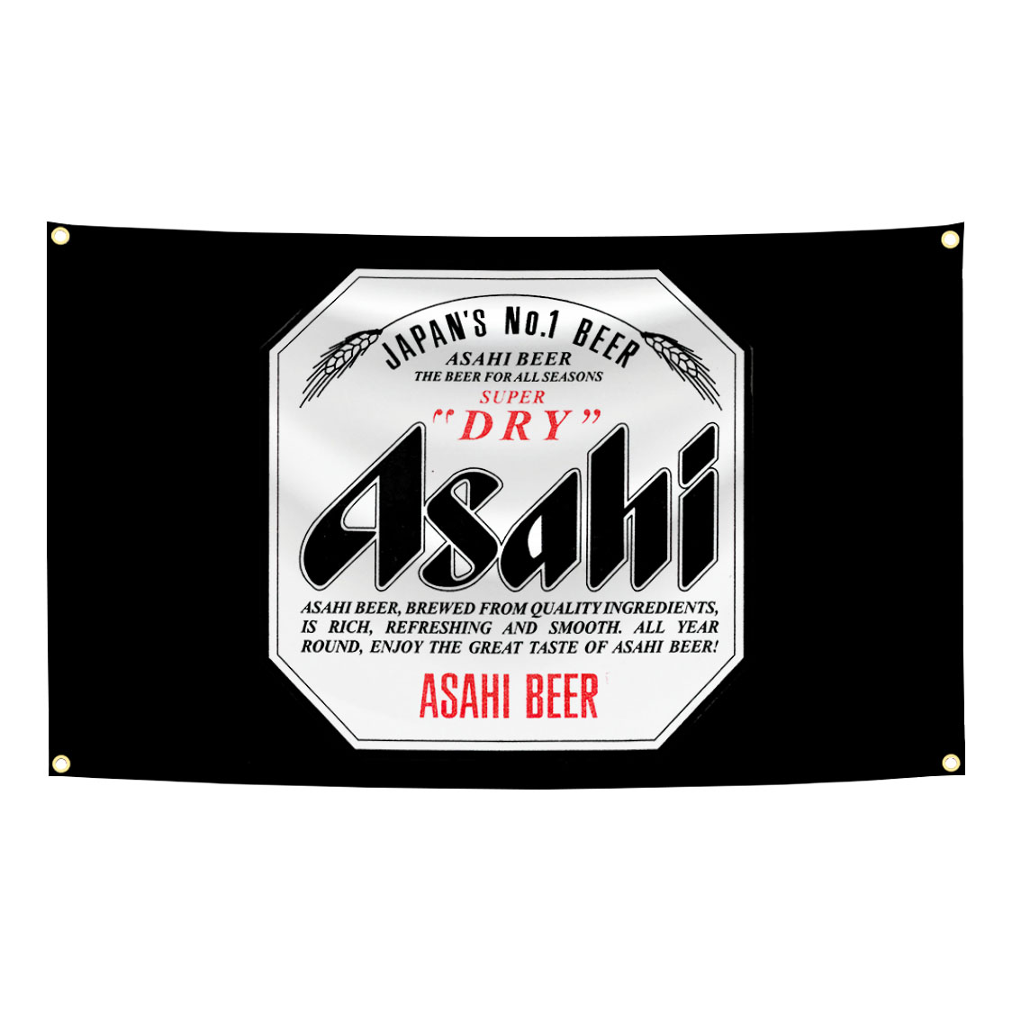 Flaga piwna A-Asahis 90x150cm, – Wine Beer Rum recenzja i cena