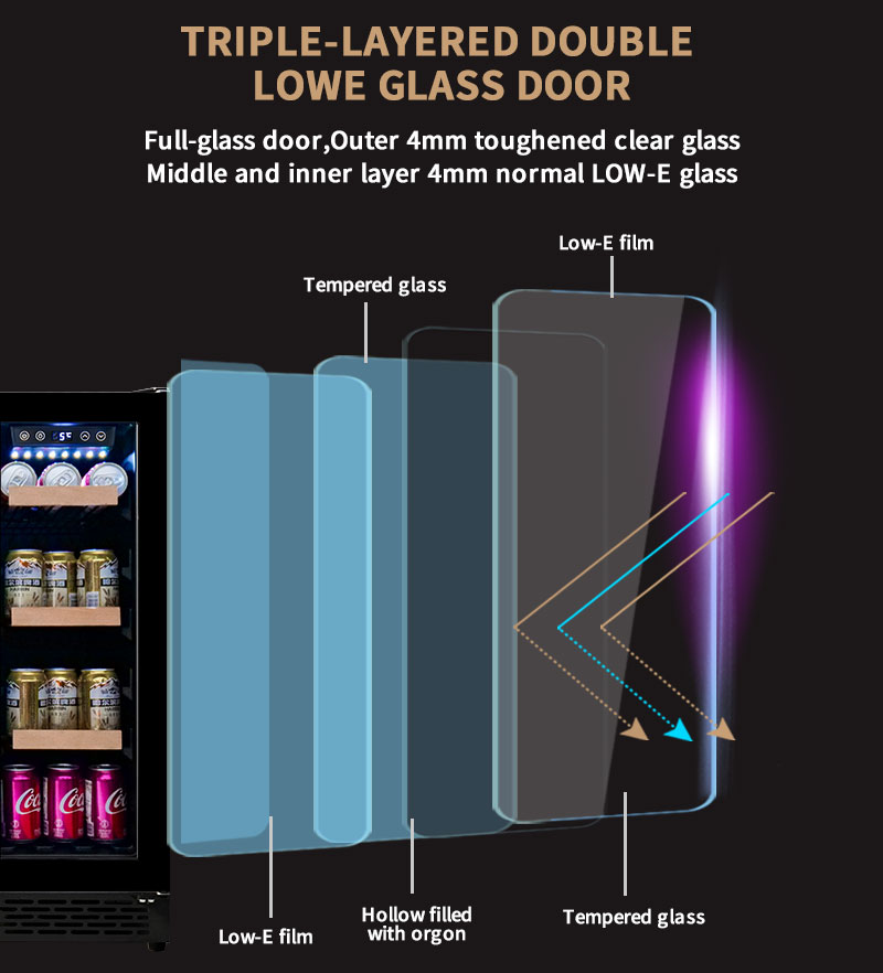 Dwudrzwiowa lodówka podblatowa – Wine Beer Fridge Cabinet recenzja i cena