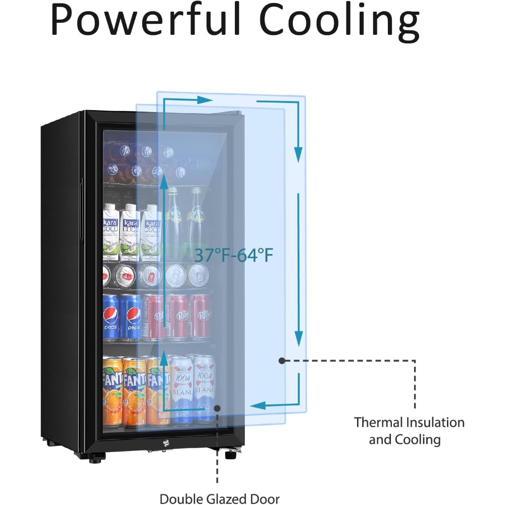 Lodówka do napojów, mini lodów – Wine Beer Mini Fridge recenzja i cena