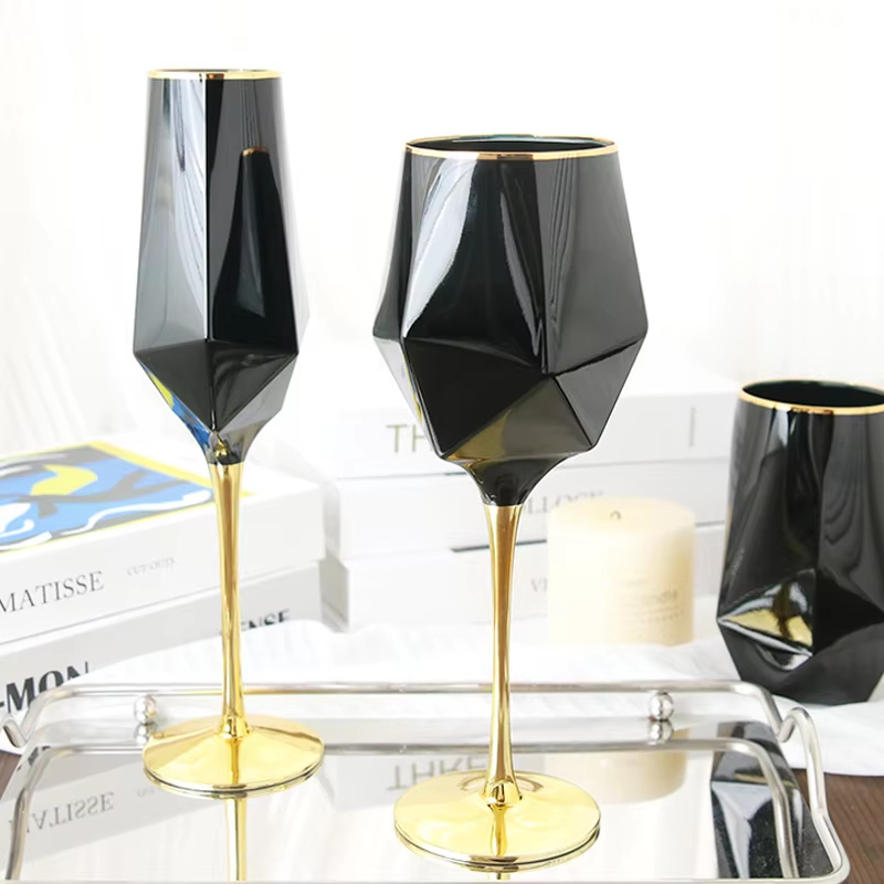 Czysty czarny kryształ ze złot – Wine Beer Champagne recenzja i cena