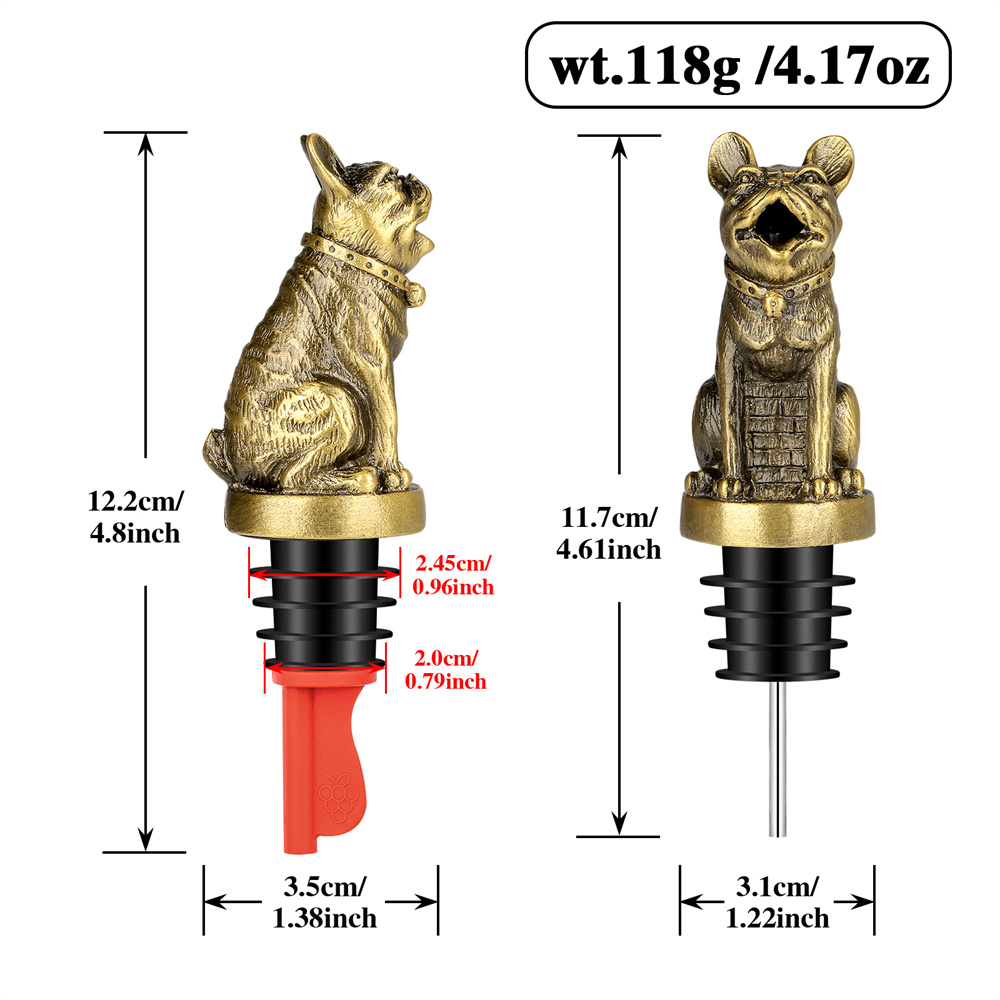 Śliczny Buldog Francuski Wino  – Wine Stopper Vacuum recenzja i cena