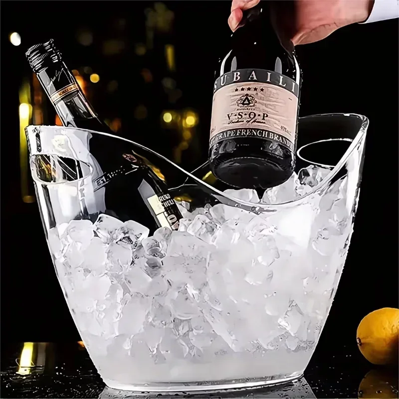 Wiadro na lód 4/8L, przezroczy – Wine Beer Champagne recenzja i cena