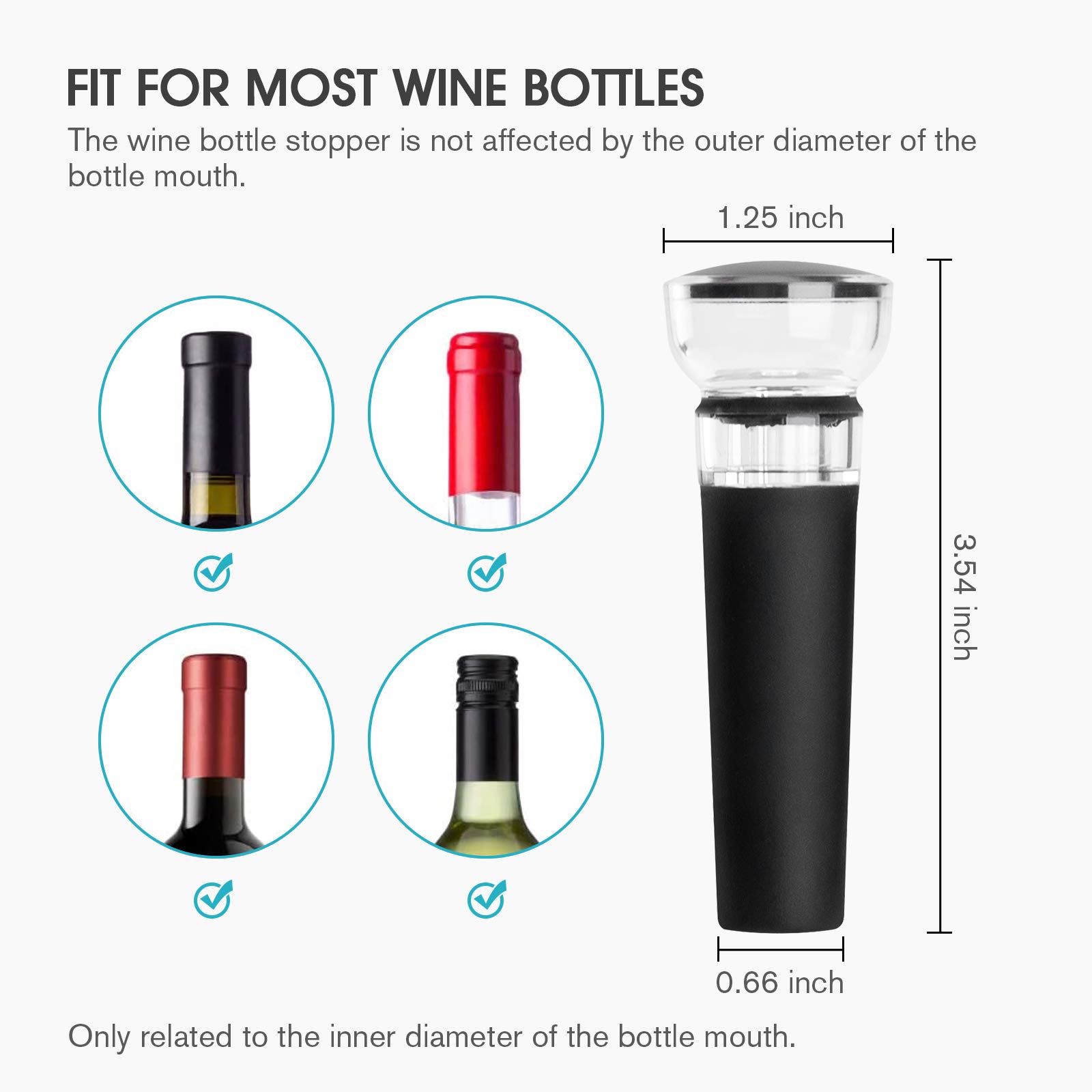4-pak zatyczek do wina z wbudo – Wine Stopper Vacuum recenzja i cena